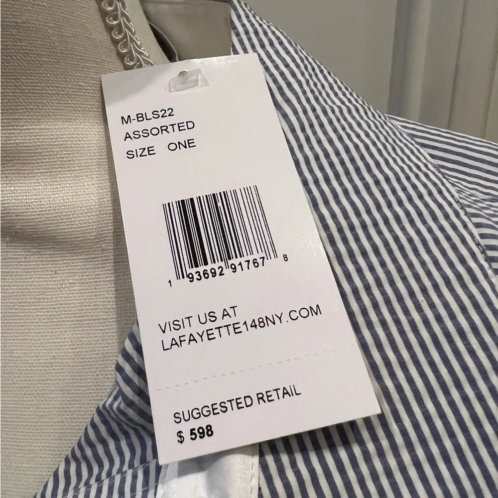 Lafayette 148 New York Shirt Dress with belt - Picture 4 of 6